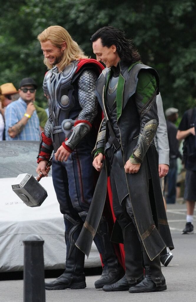 thor and loki during the avengers